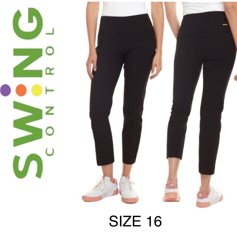 SWING Control Pull On Stretch Golf Pants Sz16